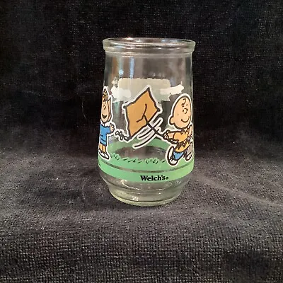 Vintage Welch’s Glass Jelly Jars Peanuts Comic Classic #3 LET'S SEE IF IT FLIES • $4.99