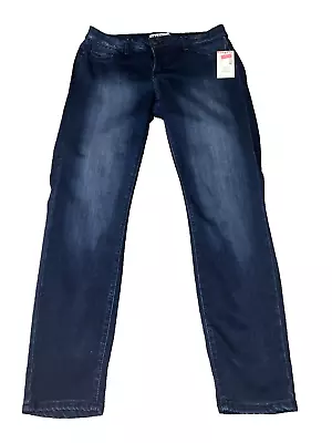 Zanadi Jeans Womens Junior Plus 16W- Dark Blue Wash Stretch Denim NWT! SEE! • $14.99