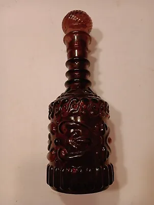 Vintage Jim Beam Genie Decanter Bottle W/ Stopper Purple Glass • $39.31