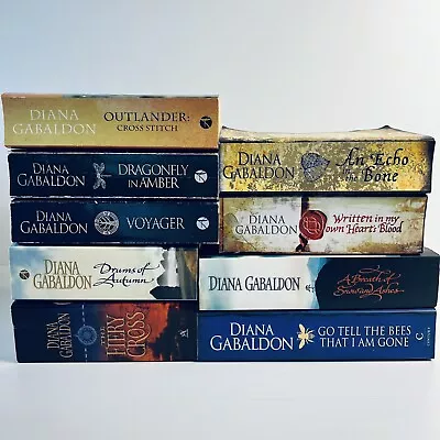 9 X Diana Gabaldon Historical Fiction/Fantasy Paperback Bundle: Outlander Series • $94.99