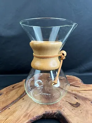 VTG Chemex Germany Hand Blown Glass Pour Over Coffee Pot Carafe Brewer Maker MCM • $55