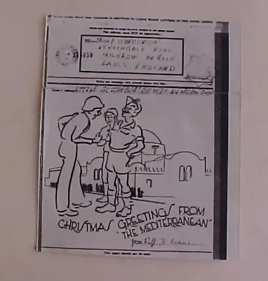 Us V Mail  Fpo 767 Bnaf Censor  Pictorial Greeting From The Mediterranean • $10.99