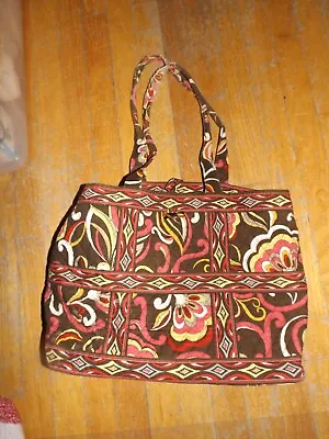 Vera Bradley Brown Puccini Large Tote/handbag (wear On Strap) • $11.95