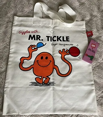 MR.TICKLE~Roger Hargreaves Mr Men Shopping~Tote Bag ~ Comic Relief Collectable • £5.99