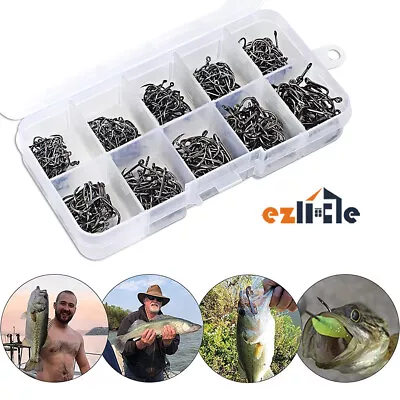 100x Fishing Hooks Octopus Tackle Chemically Sharpened Beak Suicide 3-12# Size • $7.55