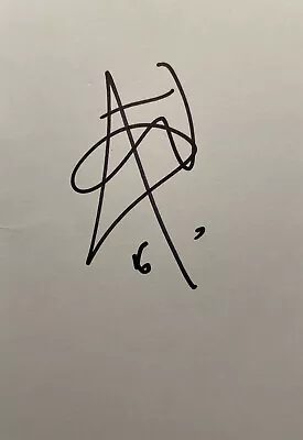 £40 • Buy Hand Signed White Card Of DYNAMO, MAGICIAN, TV Autograph