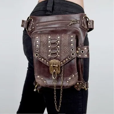 Gothic Steampunk Metal Messenger Bag Vintage Medieval Accessories  Crossbody Bag • $67.51