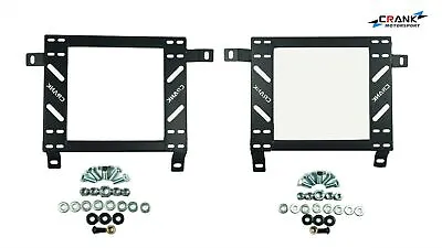 2xCrank Motorspor Seat Adapter Rail Mitsubishi Evo 7 8 9suit BRIDE RECARO SPARCO • $289