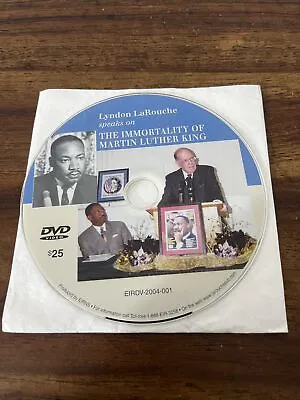 Lyndon Larouche Speaks On The Immortality Of Martin Luther King DVD • $9.99