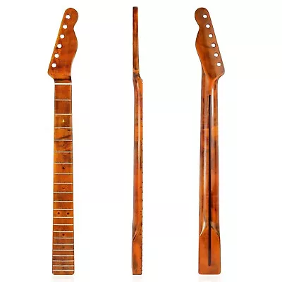 21 Frets Electric Guitar Neck Canada Maple For TL Tele Style DIY Replacement • $46.05