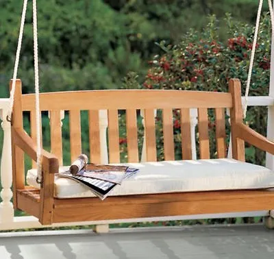 $436.80 • Buy 4.5 Feet Outdoor Patio Teak Furniture Garden Swing Pool Bench Devon Deck Dining