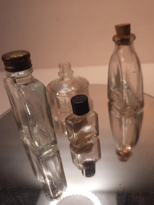 £35.39 • Buy Vintage Antique (Lot) Of Glass Medicinal, Druggist, Perfume Chanel #5. Sample