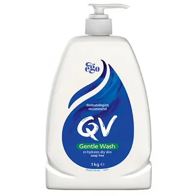 Ego QV Gentle Wash Pump 1L Rehydrates Dry Skin • $30.93