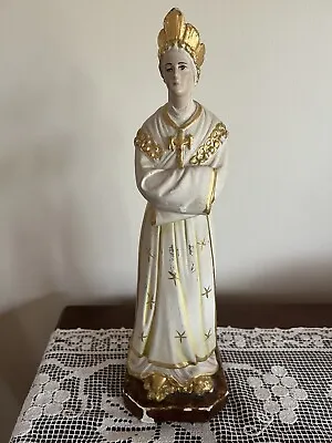 $49.99 • Buy Our Lady Of La Salette 13” Vintage Chalkware Statue