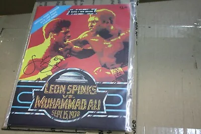 1978 Official Boxing Program SIGNED AUTO BY Leon Spinks Vs Muhammad Ali RARE  • £96.41