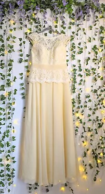 £30 • Buy Ronald Joyce Maxi Bridesmaid/prom Dress In Buttercup BNWT Size 12