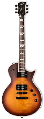 ESP LTD EC-1000T CTM Guitar Macassar Ebony Fretboard Tobacco Sunburst Satin • $1299