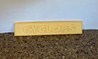 CYCLOPS Monster Bust Resin Model Kit Replacement NAME PLATE ONLY 8.5” X 1.5” VTG • $25