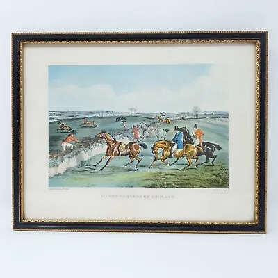 H Alken Framed To The Craners Of England Duncan Horse Racing Picture Print • £25