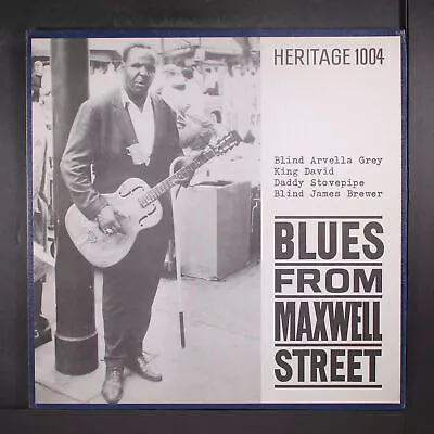 VARIOUS: Blues From Maxwell Street HERITAGE 12  LP 33 RPM • $1000