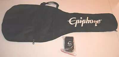 Epiphone 37  X 14  Soft BLACK W/Logo Used Nylon GUITAR Gig Bag W/Extra Strap • $20