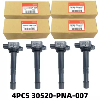 4X Ignition Coils & 4X Spark Plugs 30520-PNA-007 For CR-V Accord Element UF311 • $81