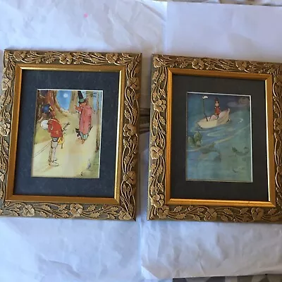 Vintage Mabel Lucie Attwell - Set Of 2 Framed Prints.Lovely Prints See Photos • £20