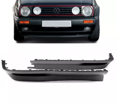 VW Golf MK2 JETTA MK2 GTI 16V Front Bumper BIG GTI Lip Spoiler NEW Black LH RH • $68