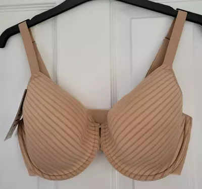 M&S Body Shape Define Underwired Uplift Full Cup Bra Rose Quartz/Nude - Size 34D • £15.99