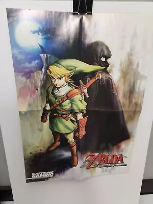 The Legend Of Zelda Twilight Princess EGM Promo Poster • £19.30