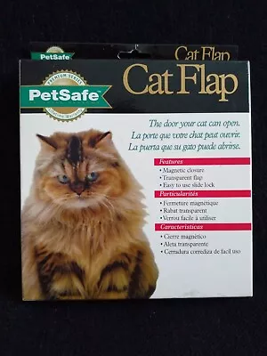 PetSafe Cat Flap The Door Your Pet Cat Can Open Transparent Magnetic NEW In Box • $9.99