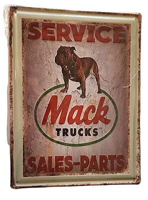 MACK TRUCKS EMBOSSED Tin Metal Sign 40x30cm  Gift Garage Bar  Man Cave FREE POST • $25