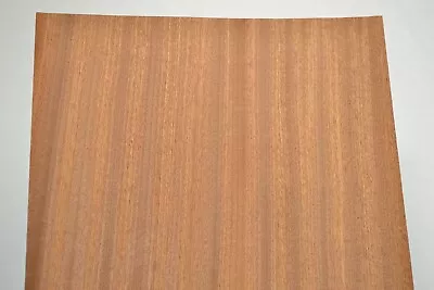 Sapele Ribbon Stripe Raw Wood Veneer Sheet 8.5 X 19 Inches               7366-21 • $2.99