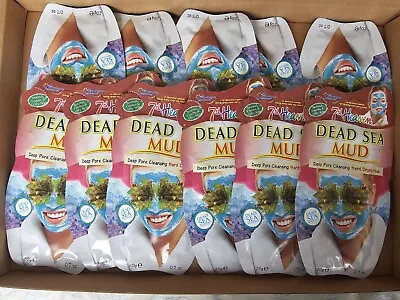 BULK BUY - 11 X 7th Heaven Dead Sea Mud Face Pack Mask Deep Pore Cleansing • £6.99