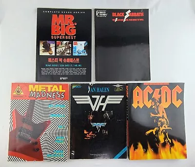 Guitar Tab Books ACDC Sabbath Van Halen Mr Big Def Judas Yngwie Ratt Cinderella • $14.99
