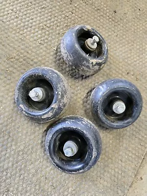 Westwood Countax Ride On Lawn Mower Cutting Deck Anti Scalp Wheels Set Of 4 • £33.50