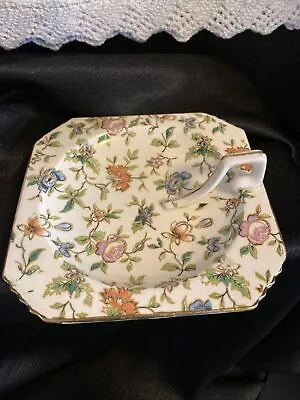 Chintz Nappy Japanese Dish Moriyama Mori-Machi Mark Circa 1926 - 1929 • $10.99