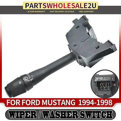 Windshield Wiper Turn Signal Lever Switch For Ford Mustang 94-98 F4ZZ13K359AA • $23.69