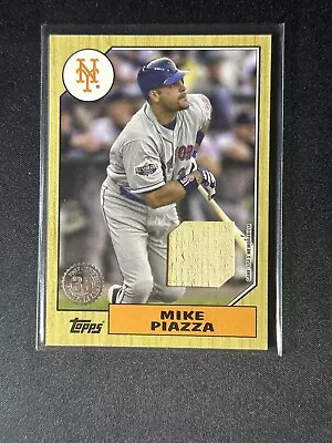 2022 Topps Series 1 Mike Piazza Bat Relic 1987 87r-mp Mets • $0.99