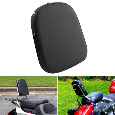 Motorcycle Leather Passenger Sissy Bar Backrest Cushion Pad For Harley Touring • $12.99