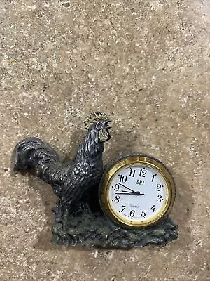 Vintage SPI Rooster Clock 1994 Quartz Japan Heavy Metal • $24