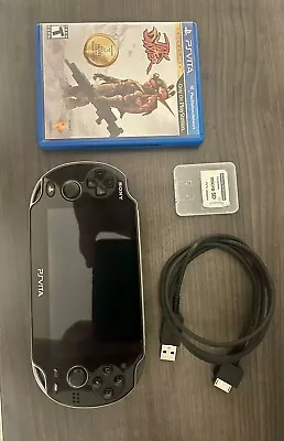 Sony PlayStation Vita PCH-1001 Black W/ Micro SD PSV Adaptor • $200