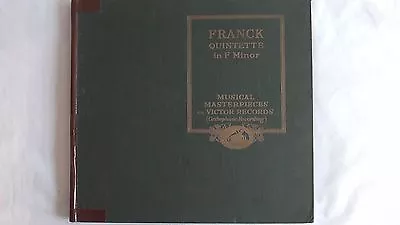 Franck “Quintette In F Minor” Alfred Cortot - Victrola Set #M-38 • $49.99