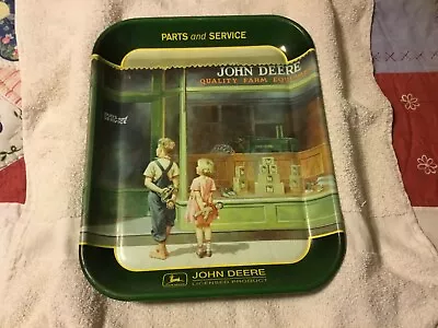 John Deere Diecast Serving Tray Vintage Collectible In Excellent Con'd Lot0400   • $34.25