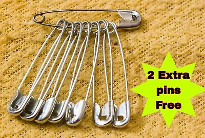 20 EXTRA LARGE JUMBO 2 INCH SAFETY PINS 2  100% Metal High Quality Free Shipping • $5.85