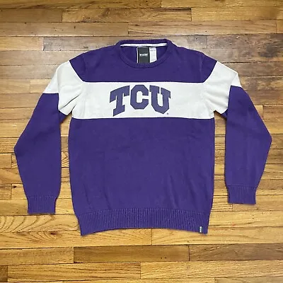 Texas Christian University Horned Frogs TCU Collegiate Sweater Size 2XL Used VTG • $35