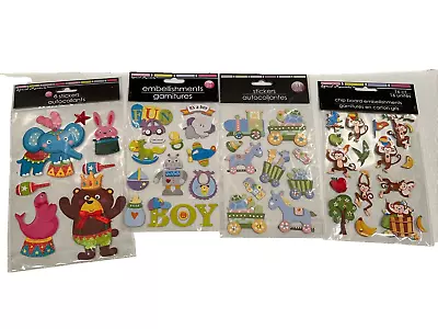 Special Moments Dimensional Scrapbook Stickers ~ Baby Boy Monkeys Circus ~ Lot 4 • $6.90