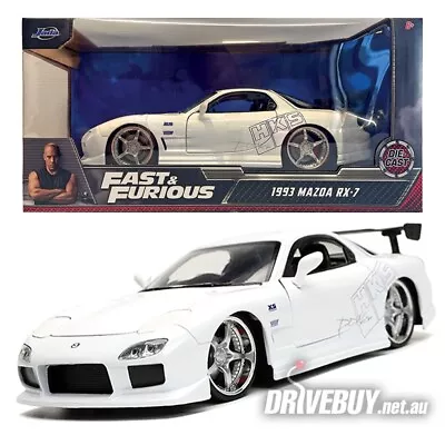 Jada Fast & Furious 1993 Mazda Rx-7 Fd3s Wide Body Hks 1/24 • $49.50