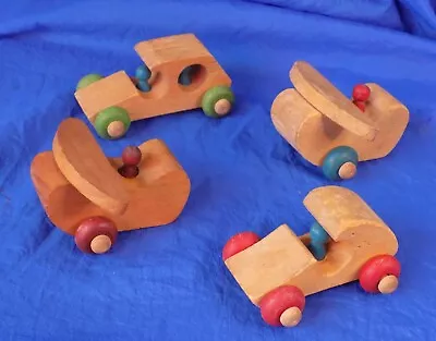 The Montgomery Schoolhouse Wooden Toy Cars & Planes X4 Vermont  • $12.98