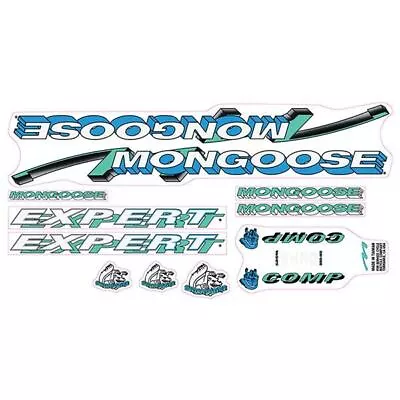 Mongoose - 1993 Expert Comp - For Black Frame Decal Set - Old School Bmx • $88